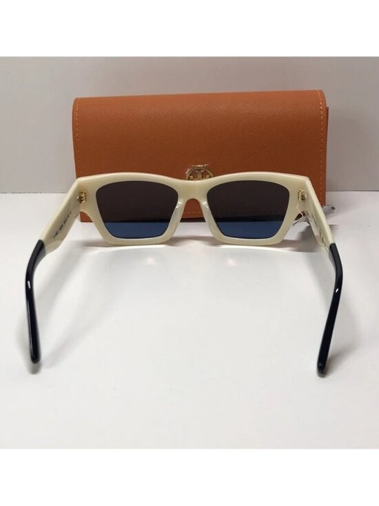 New Authentic Tory Burch TY7169U Sunglasses – Navy/Ivory Vintage Stripes main image 11